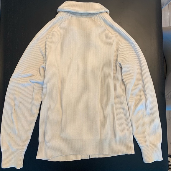 Banana Republic mens zip up shawl sweater size medium - Picture 3 of 5